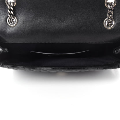 Saint Laurent Sheepskin Tri-Quilt Monogram Medium College Bag Black 6 of 12