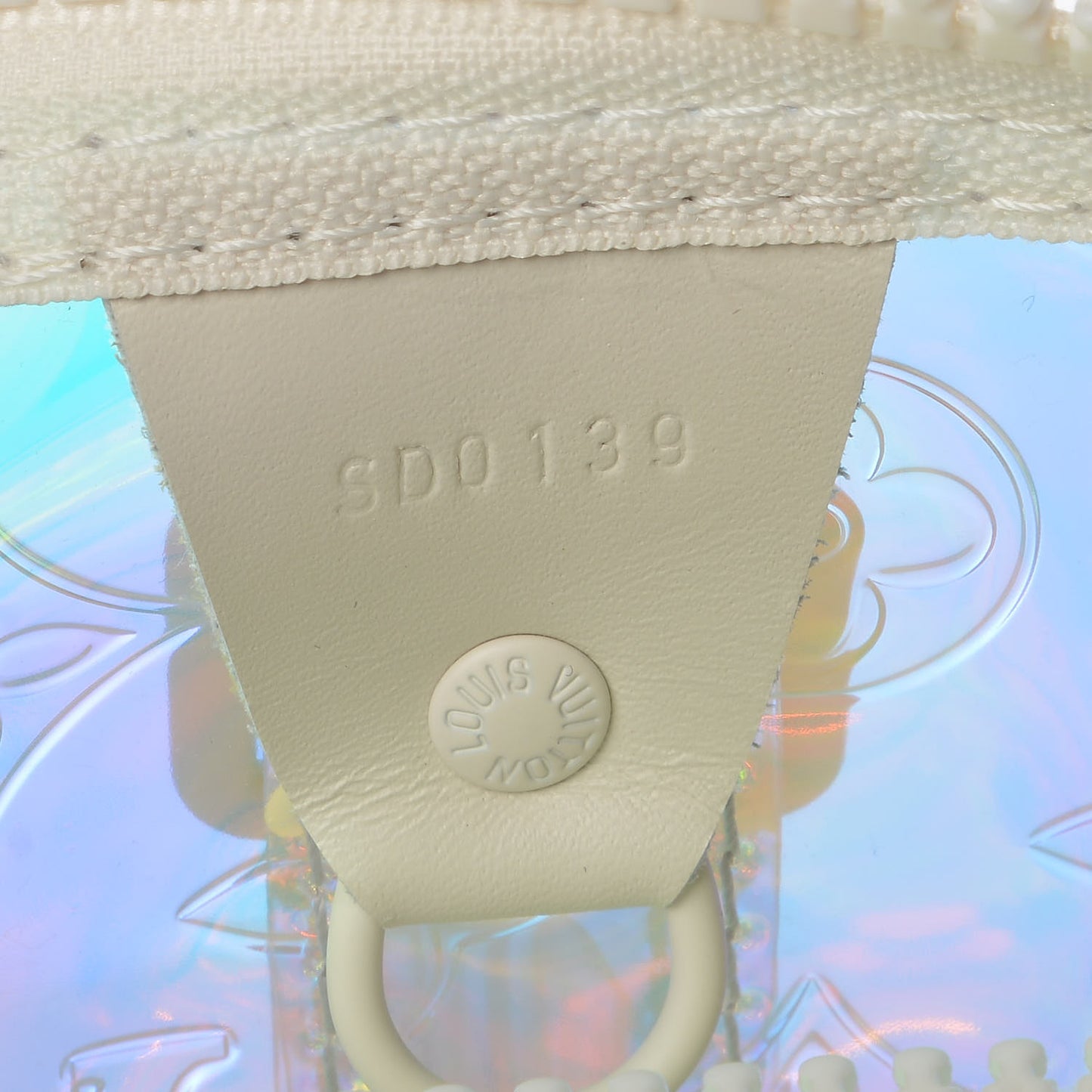 PVC Monogram Keepall Bandouliere 50 Iridescent Prism