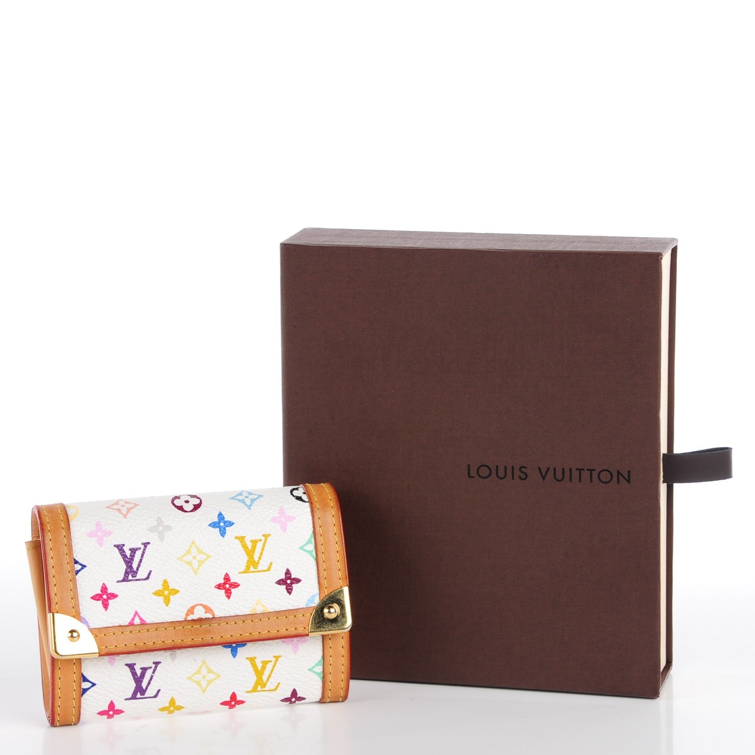 Louis Vuitton Monogram Multicolor Porte-Monnaie Billets Wallet White 8 of 8