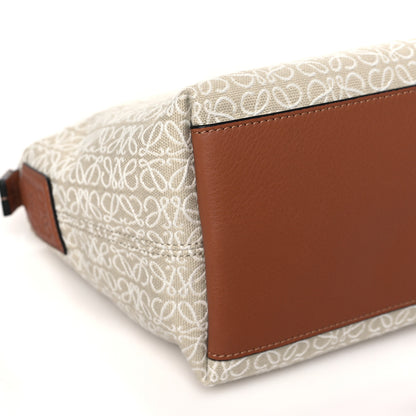 Loewe Jacquard Anagram Calfskin Small Cubi Bag Ecru Tan 8 of 9