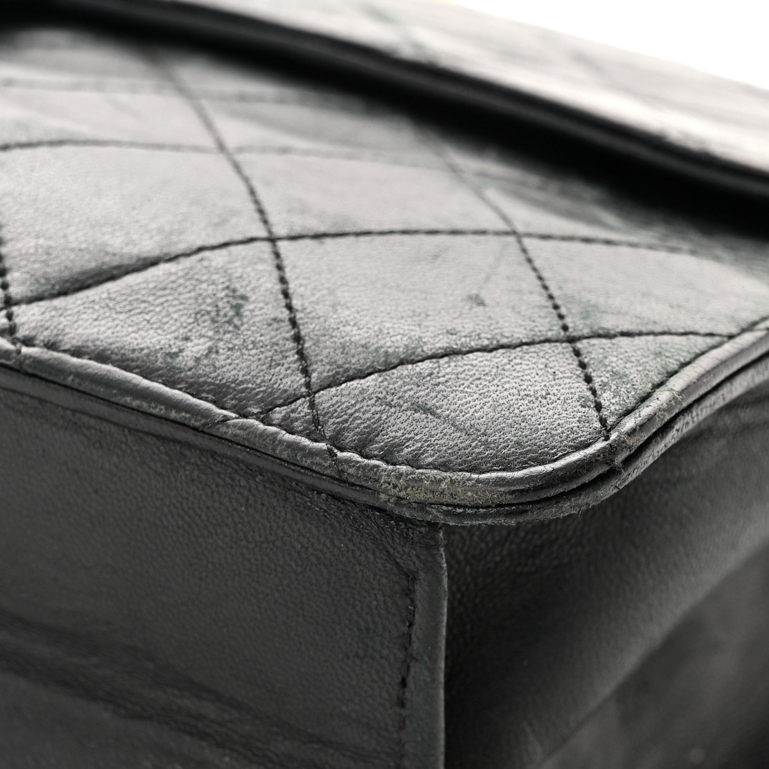 Chanel Lambskin Quilted Jumbo Single Flap Black 11 of 18