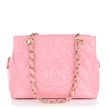 Chanel Caviar Quilted Petit Timeless Shopping Tote PTT Pink 1 of 10