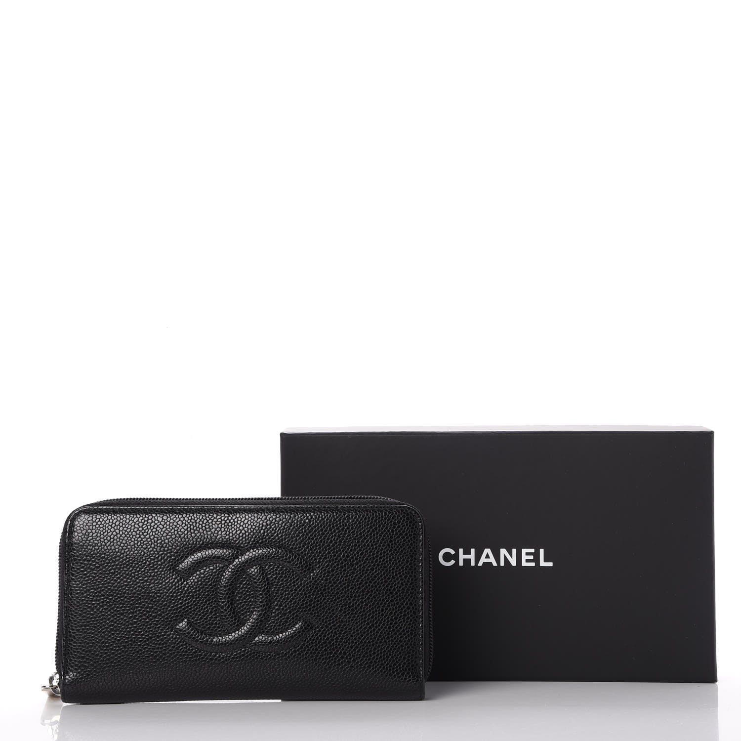 Chanel Caviar Large Timeless CC Zip Around Wallet Black 11 of 11