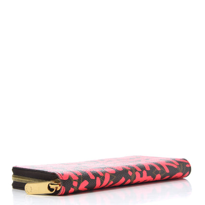 Louis Vuitton Monogram Graffiti Zippy Wallet Fuchsia 4 of 7