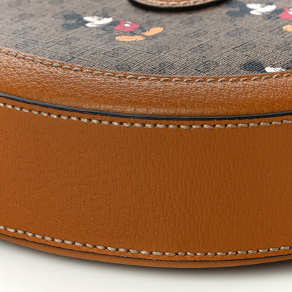 Gucci X DISNEY Mini Vintage GG Supreme Monogram Mickey Mouse Round Shoulder Bag Beige Vintage Sun Oil 10 of 12