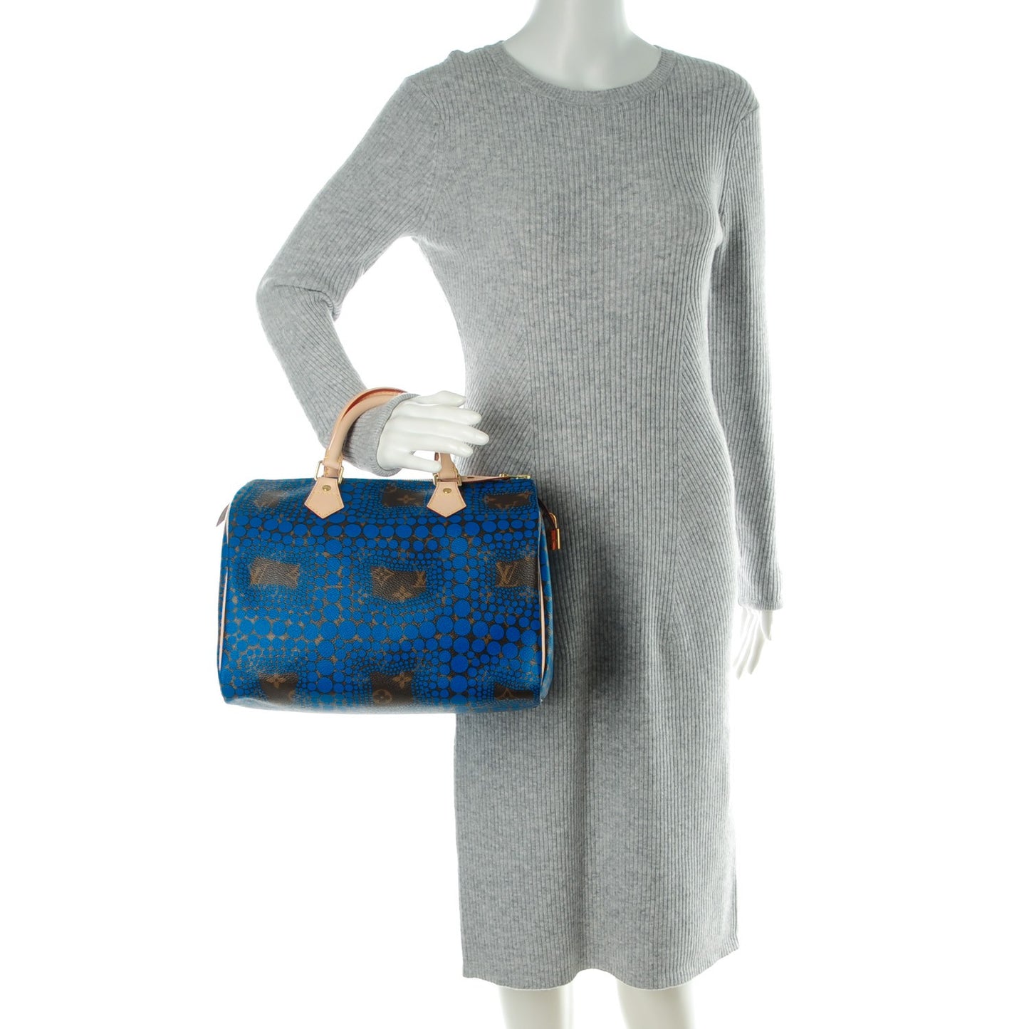 Monogram Kusama Town Speedy 30 Blue