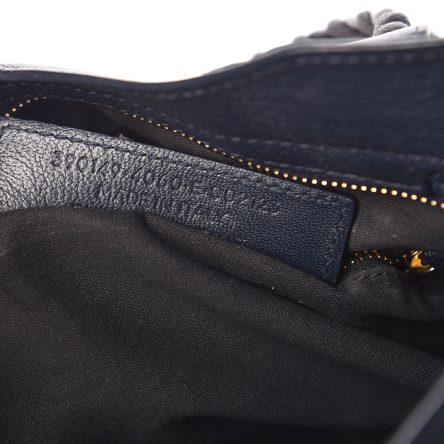 Balenciaga Chevre Gold Metallic Edge Hardware Town Bleu Nuit Dark Sea 8 of 13