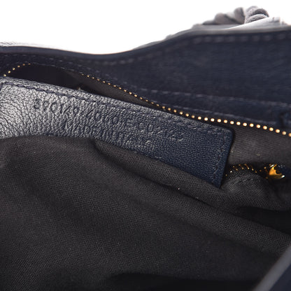 Balenciaga Chevre Gold Metallic Edge Hardware Town Bleu Nuit Dark Sea 8 of 13