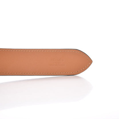 Hermes Taurillon Clemence Etriviere 32mm Belt 105 Turquoise 5 of 8