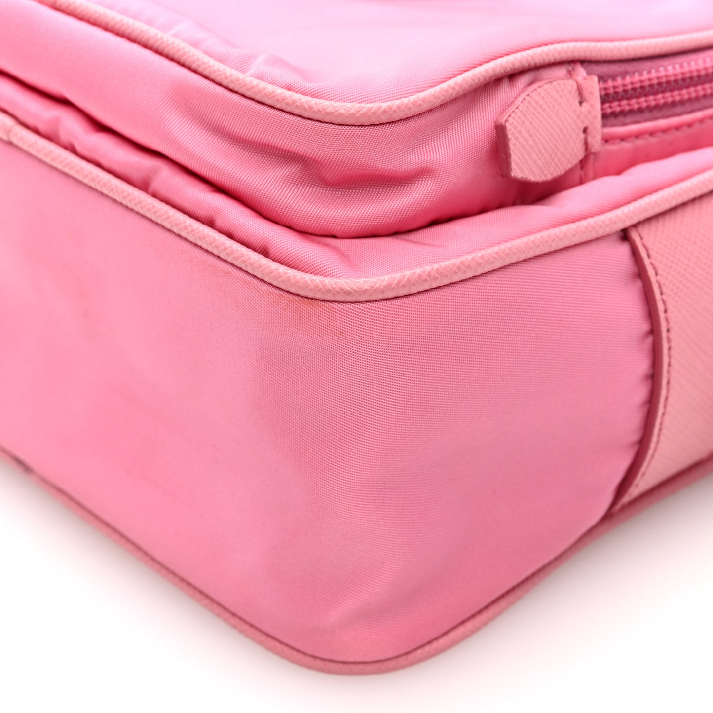 Tessuto Nylon Saffiano Brique Crossbody Bag Re-Edition 2005 Begonia
