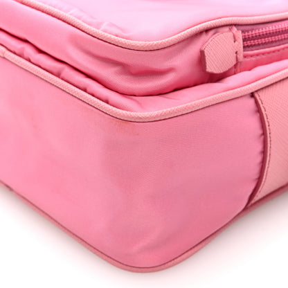 Prada Tessuto Nylon Saffiano Brique Crossbody Bag Re-Edition 2005 Begonia 9 of 9