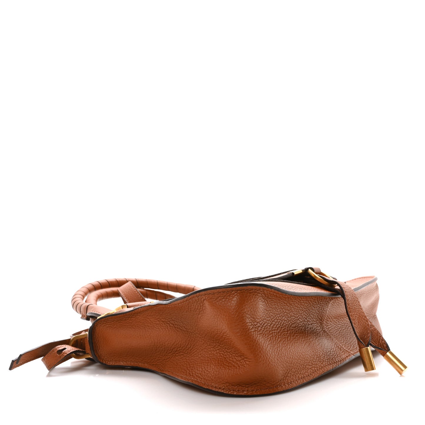 Calfskin Small Marcie Satchel Tan