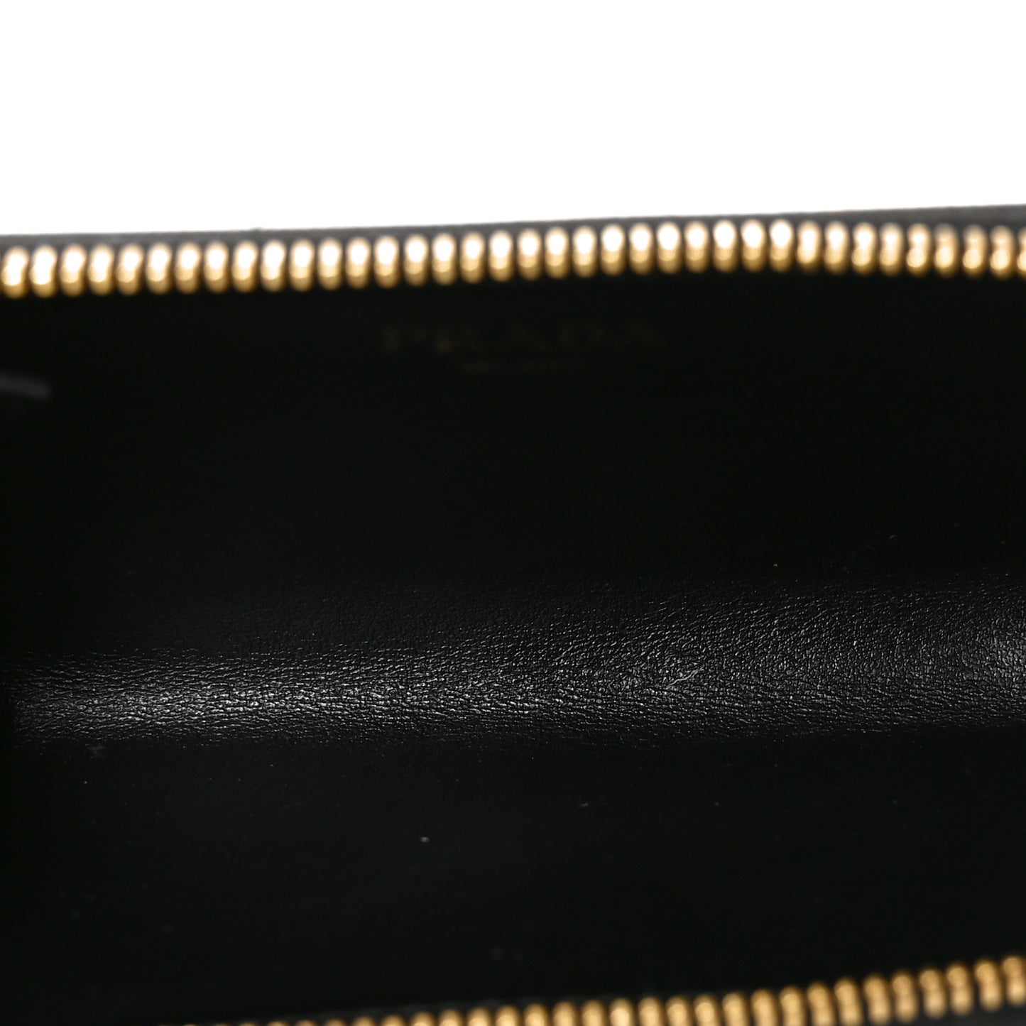 Saffiano Metal Zip Around Key Holder Black