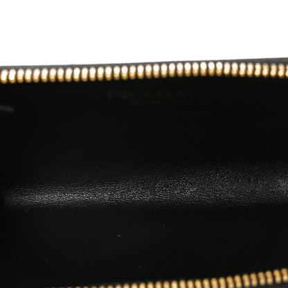 Prada Saffiano Metal Zip Around Key Holder Black 5 of 7