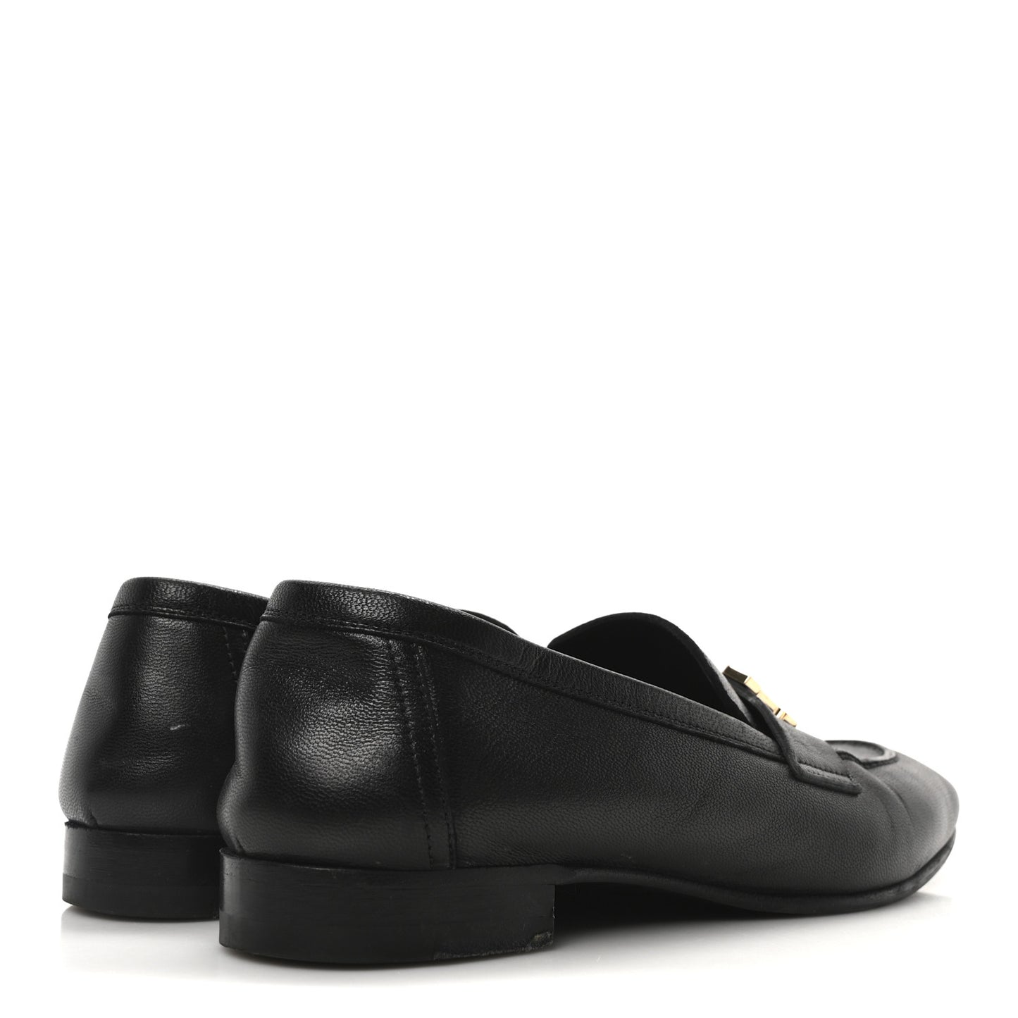 Goatskin Womens Paris Loafers 35 Black