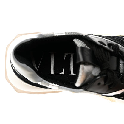 Valentino Garavani Calfskin Mesh Camo Womens Bounce Sneakers 37 Multicolor 7 of 8