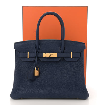 Hermes Togo Birkin 30 Bleu Encre 11 of 11