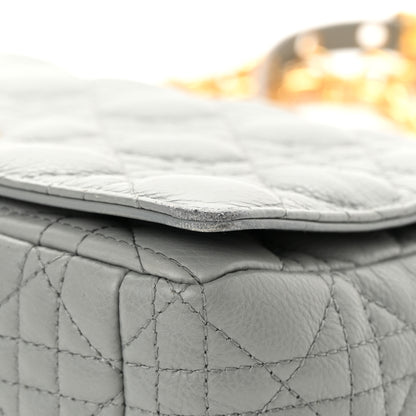 Christian Dior Lambskin Cannage Large Caro Bag Grey 13 of 17