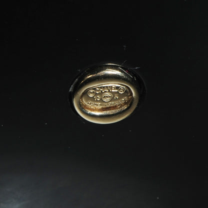 Chanel Resin Crystal CC Cuff Black Gold 6 of 7