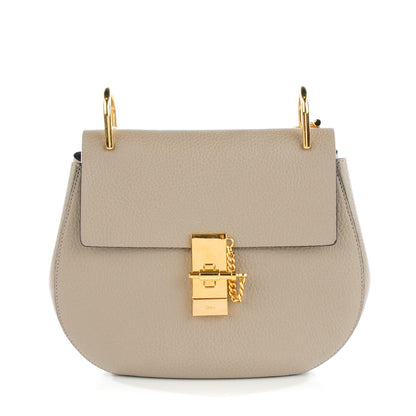 Chloe Grained Lambskin Drew Shoulder Bag Motty Grey 1 of 10