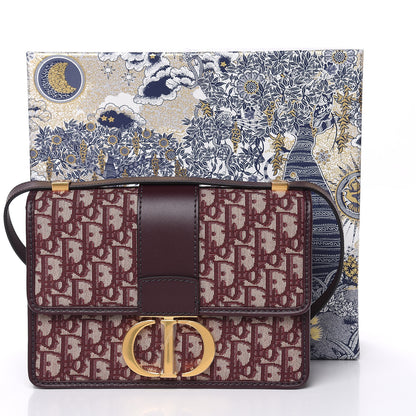 Christian Dior Oblique 30 Montaigne Flap Bag Burgundy 9 of 9