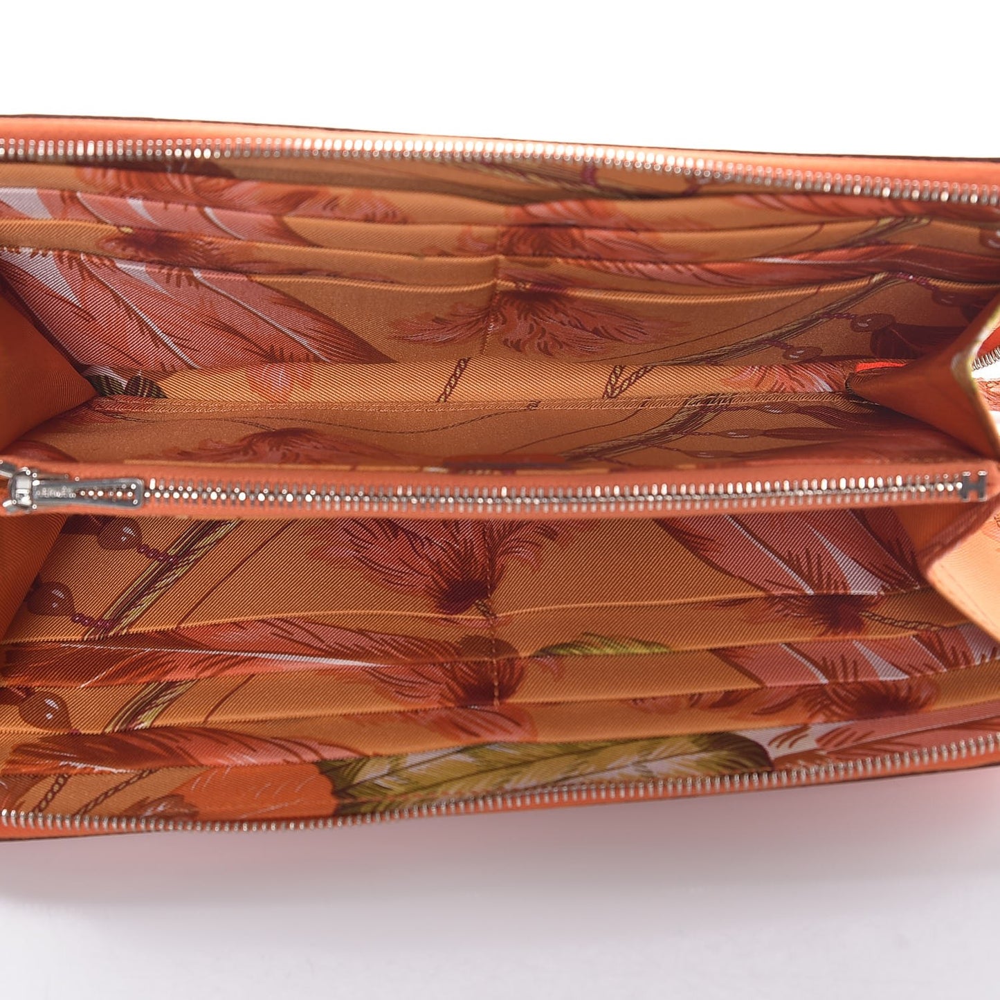 Epsom Silk'In Wallet Feu Mangue