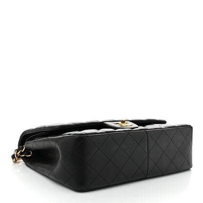 Chanel Lambskin Quilted Jumbo Double Flap Black 4 of 10