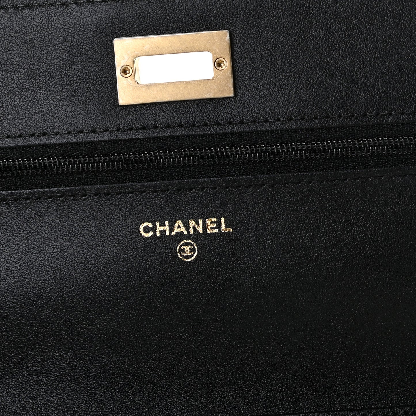 Aged Calfskin Quilted Reissue Wallet On Chain WOC Black