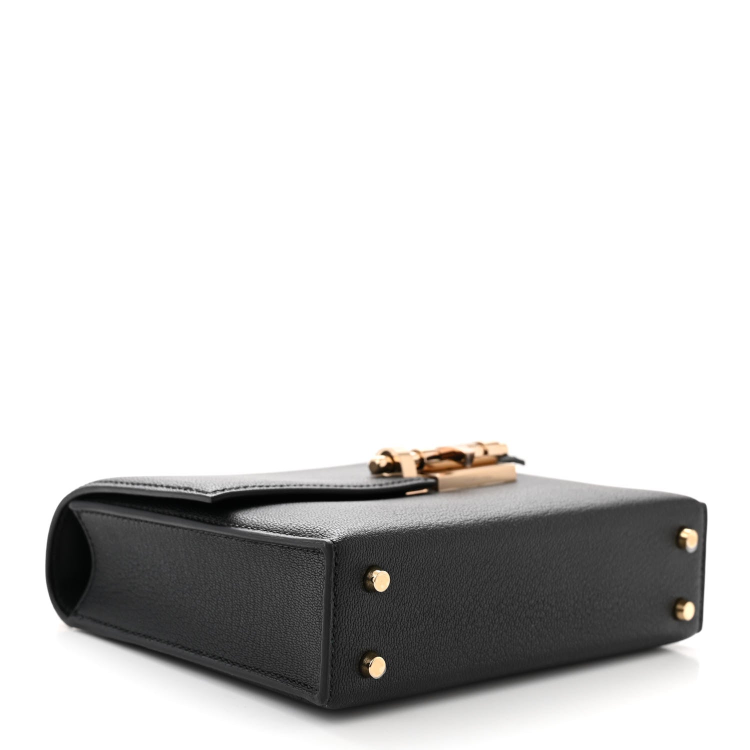 Hermes Chevre Mysore Mini Verrou Chaine Bag Black 4 of 11