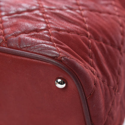 Chanel Iridescent Calfskin Quilted Small Sea Hit Tote Red 11 of 16