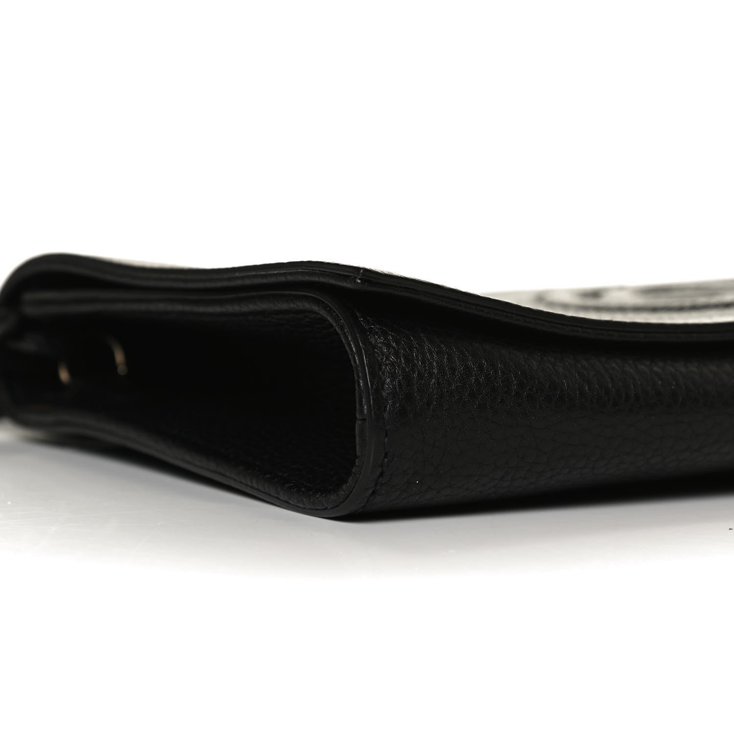 Gucci Pebbled Calfskin Medium Soho Clutch Black 9 of 14