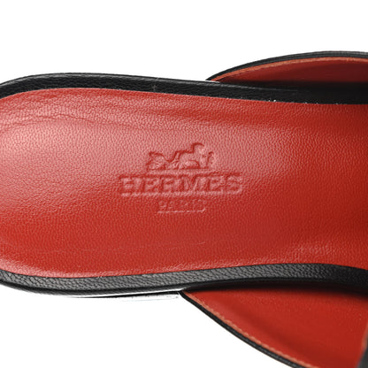 Hermes Goatskin Trocadero Mule 37 Black 6 of 9