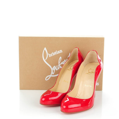 Christian Louboutin Patent Wawy Dolly 120 Pumps 36 Rosso 6 of 8