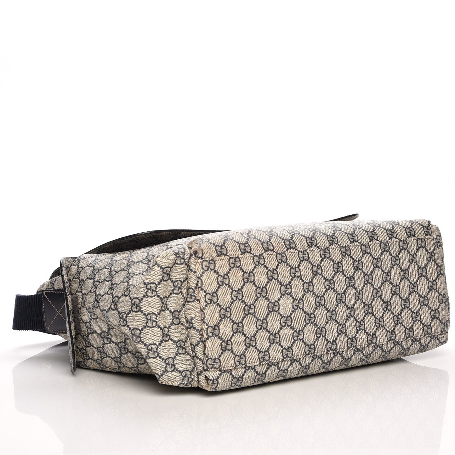 GG Plus Monogram Messenger Diaper Bag Navy