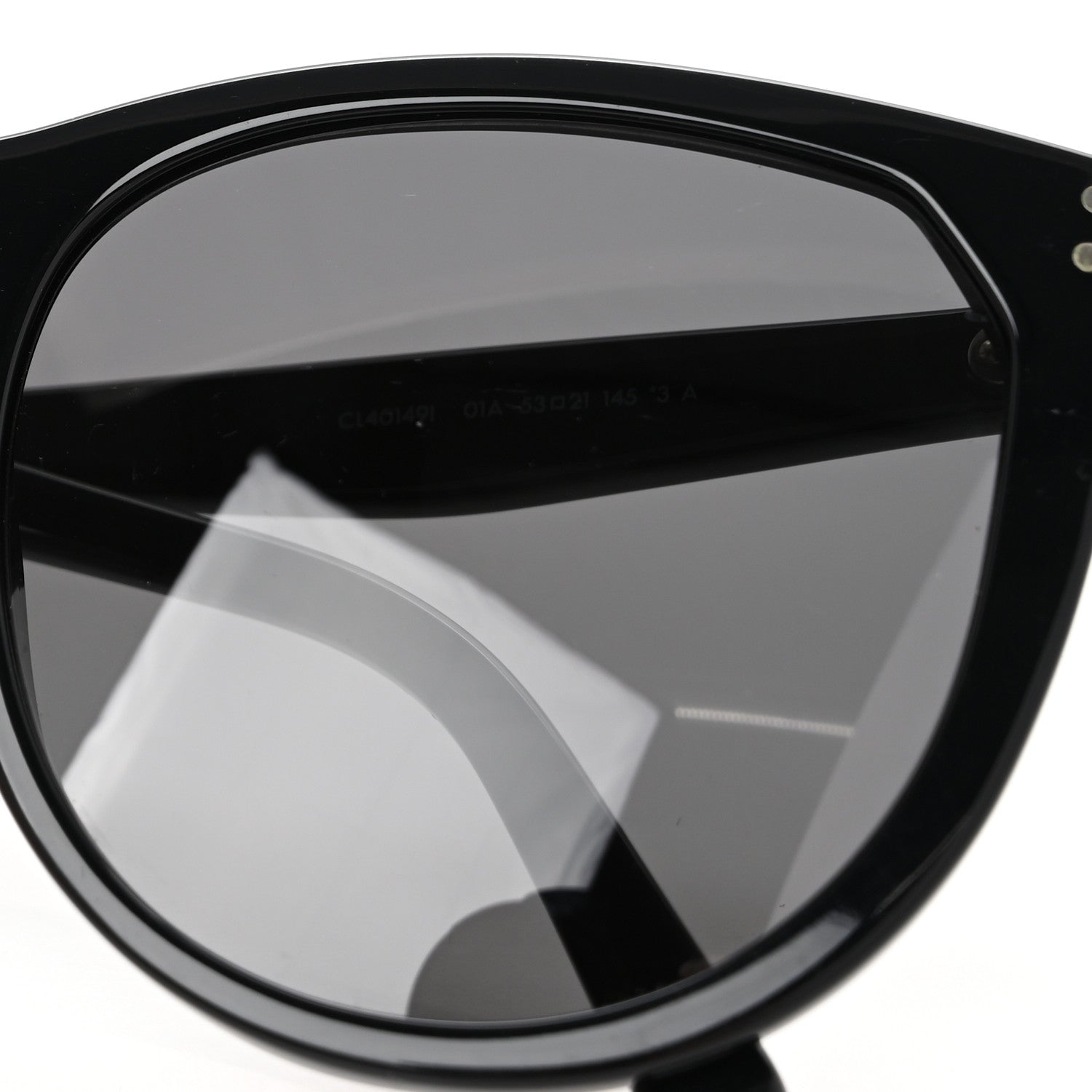 Celine Acetate Cat Eye Sunglasses CL401491 Black 8 of 8