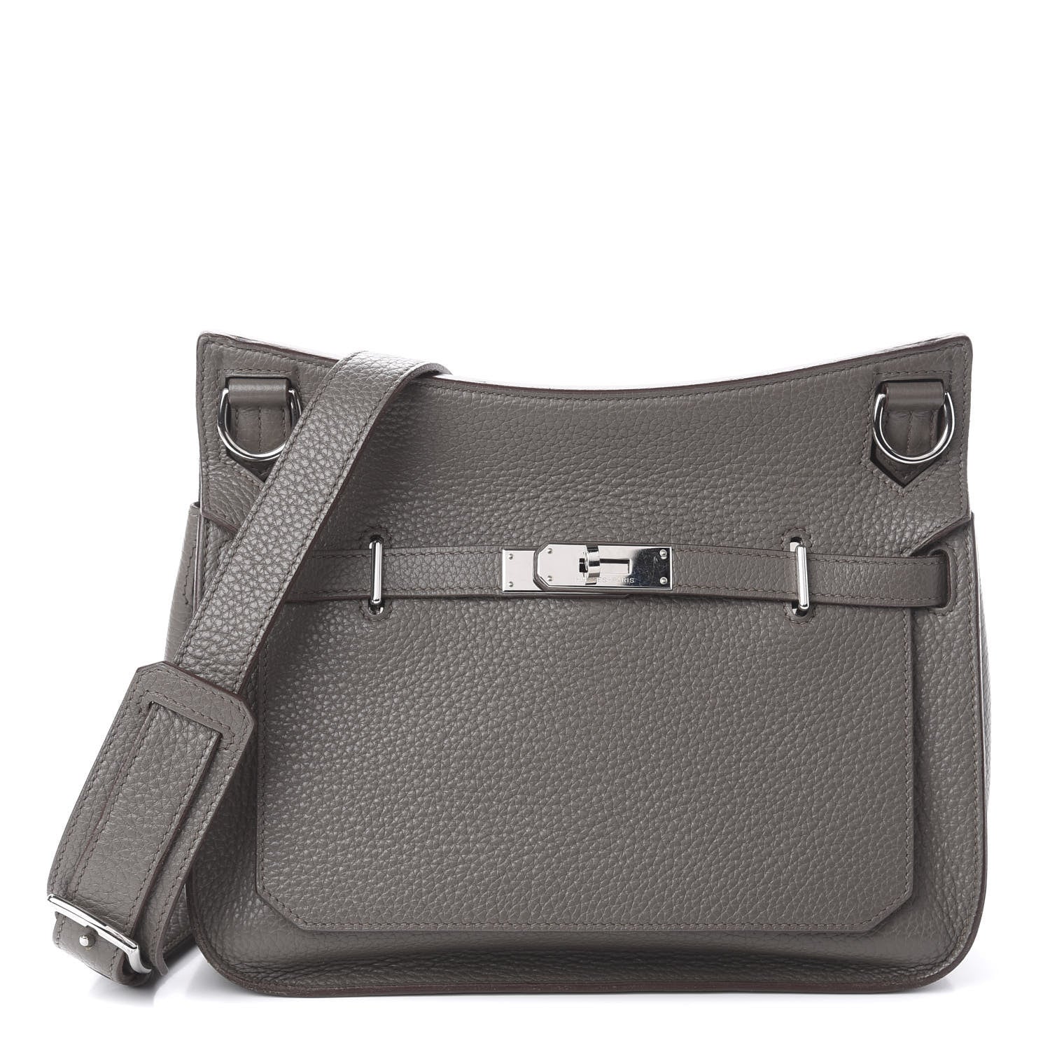 Hermes Taurillon Clemence Jypsiere 28 Etain 1 of 8