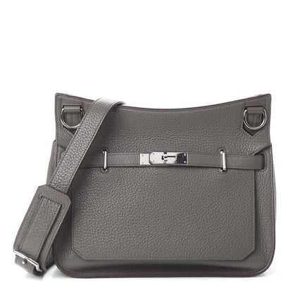 Hermes Taurillon Clemence Jypsiere 28 Etain 1 of 8