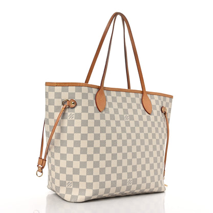 Louis Vuitton Damier Azur Neo Neverfull MM Rose Ballerine 4 of 10