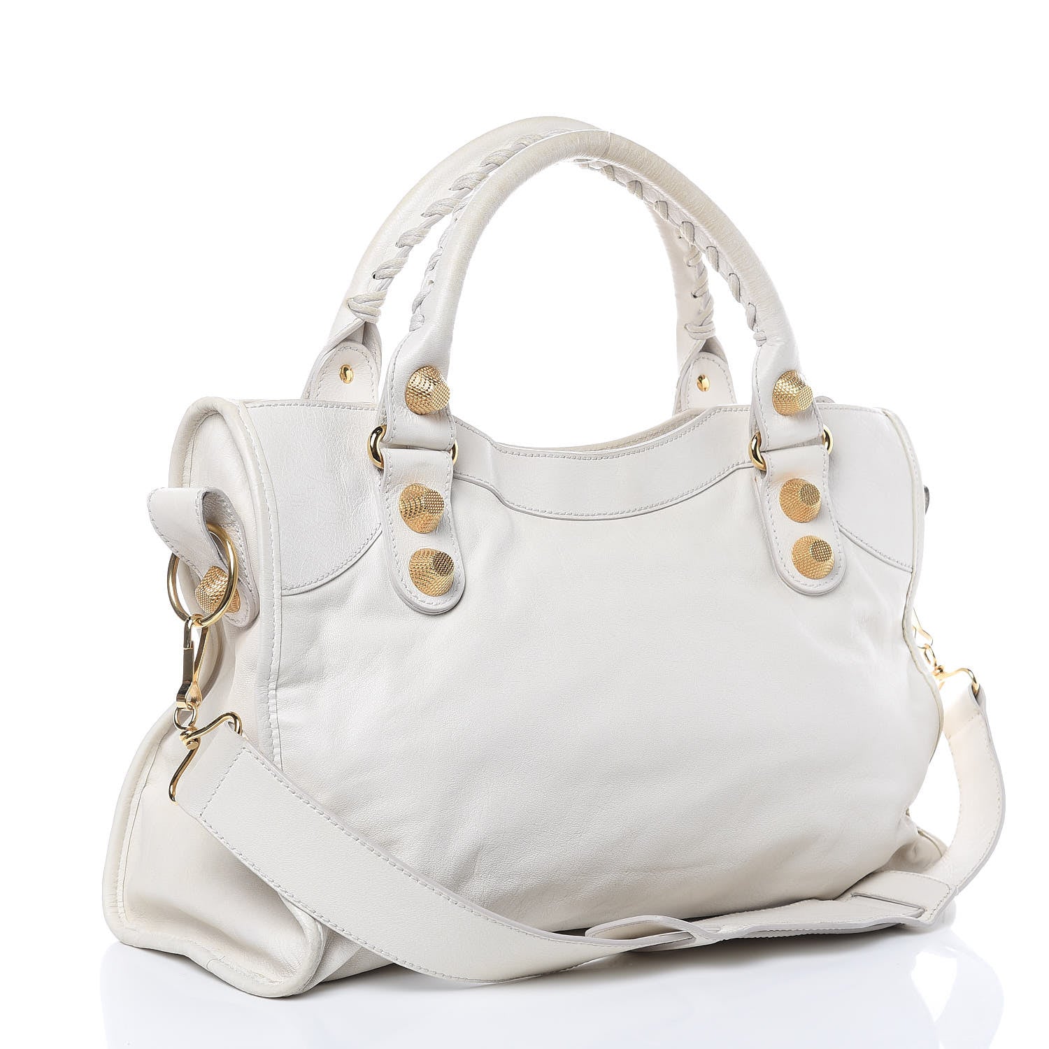 Balenciaga Agneau Giant 21 Gold Hardware City White Light 4 of 18