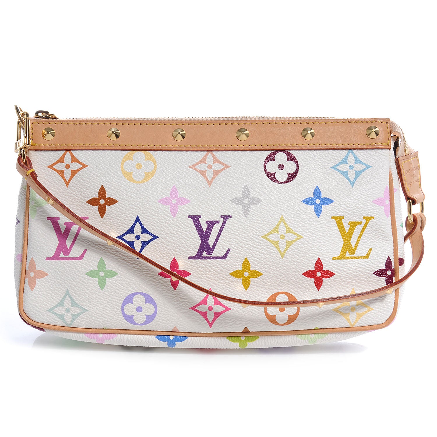 Louis Vuitton Monogram Multicolor Pochette Accessories White 1 of 9