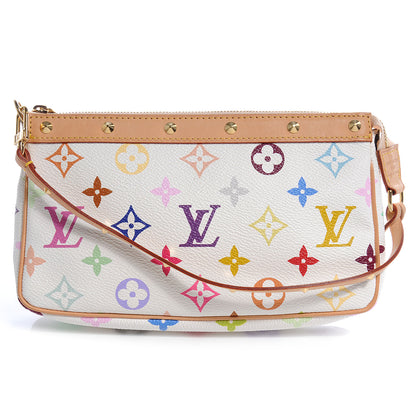 Louis Vuitton Monogram Multicolor Pochette Accessories White 1 of 9