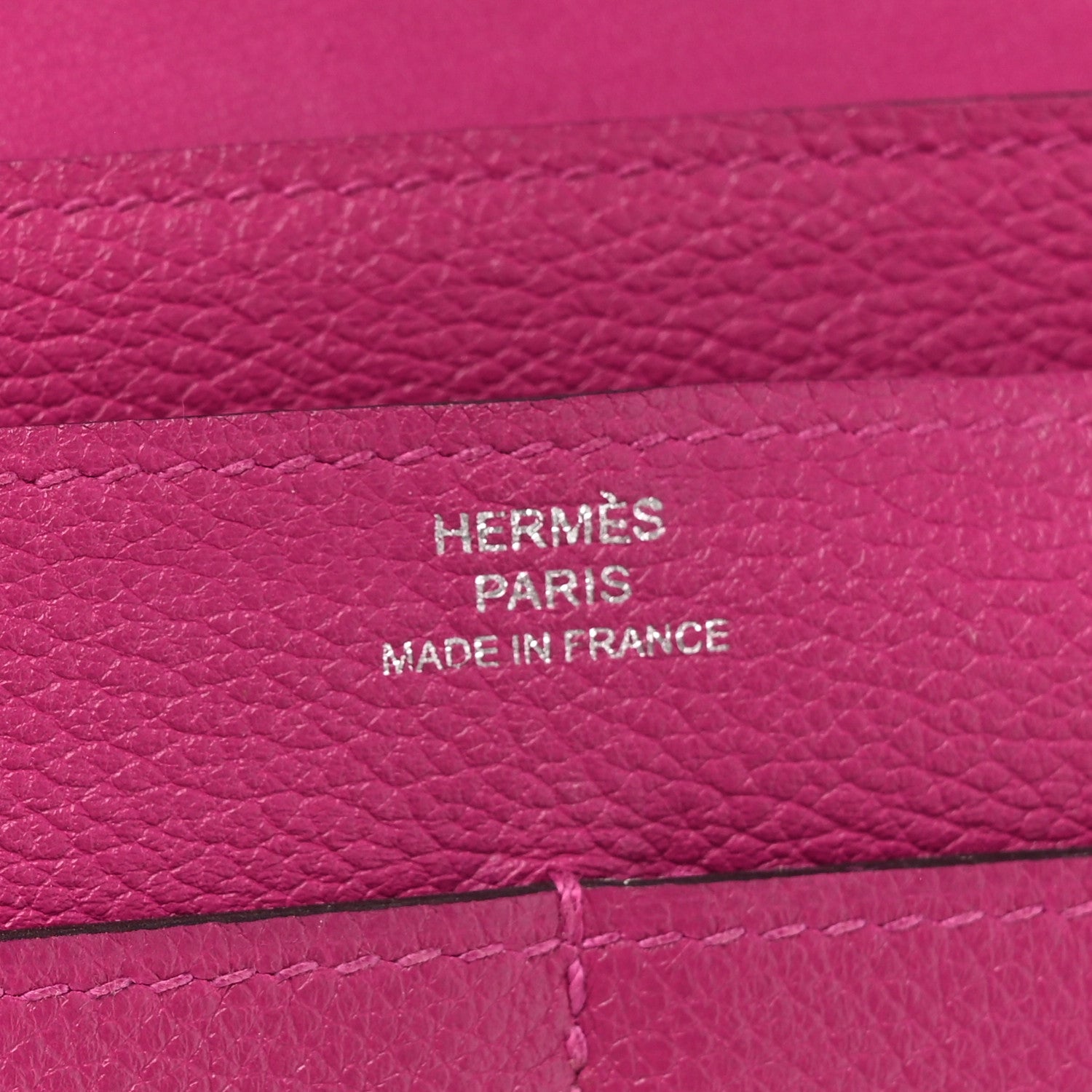 Hermes Evercolor Dogon Duo Wallet Rose Pourpre 8 of 16