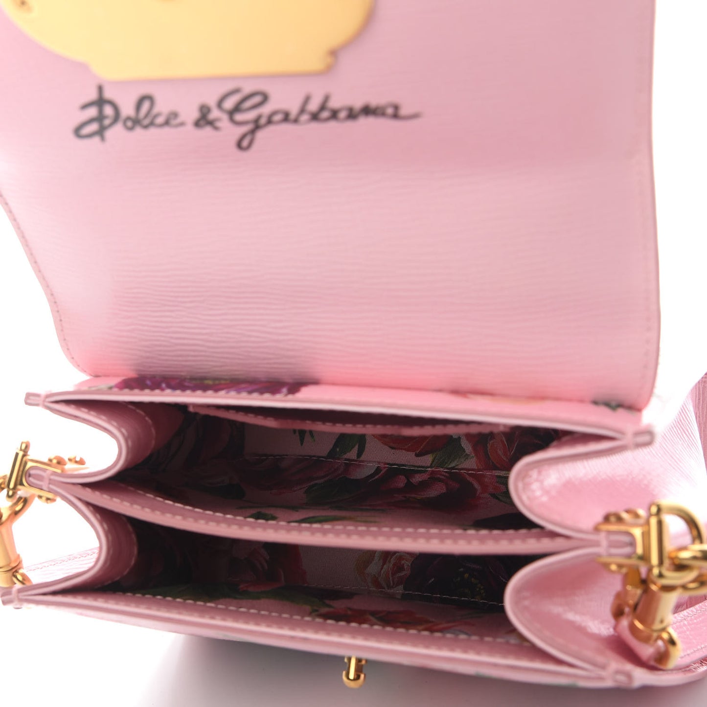 Vitello Peonie Printed Welcome Satchel Pink