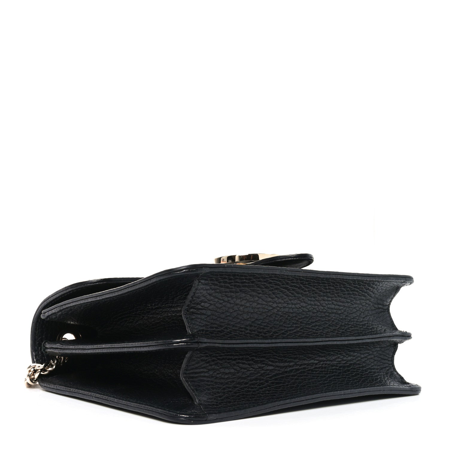Gucci Dollar Calfskin Small Interlocking G Shoulder Bag Black 4 of 10