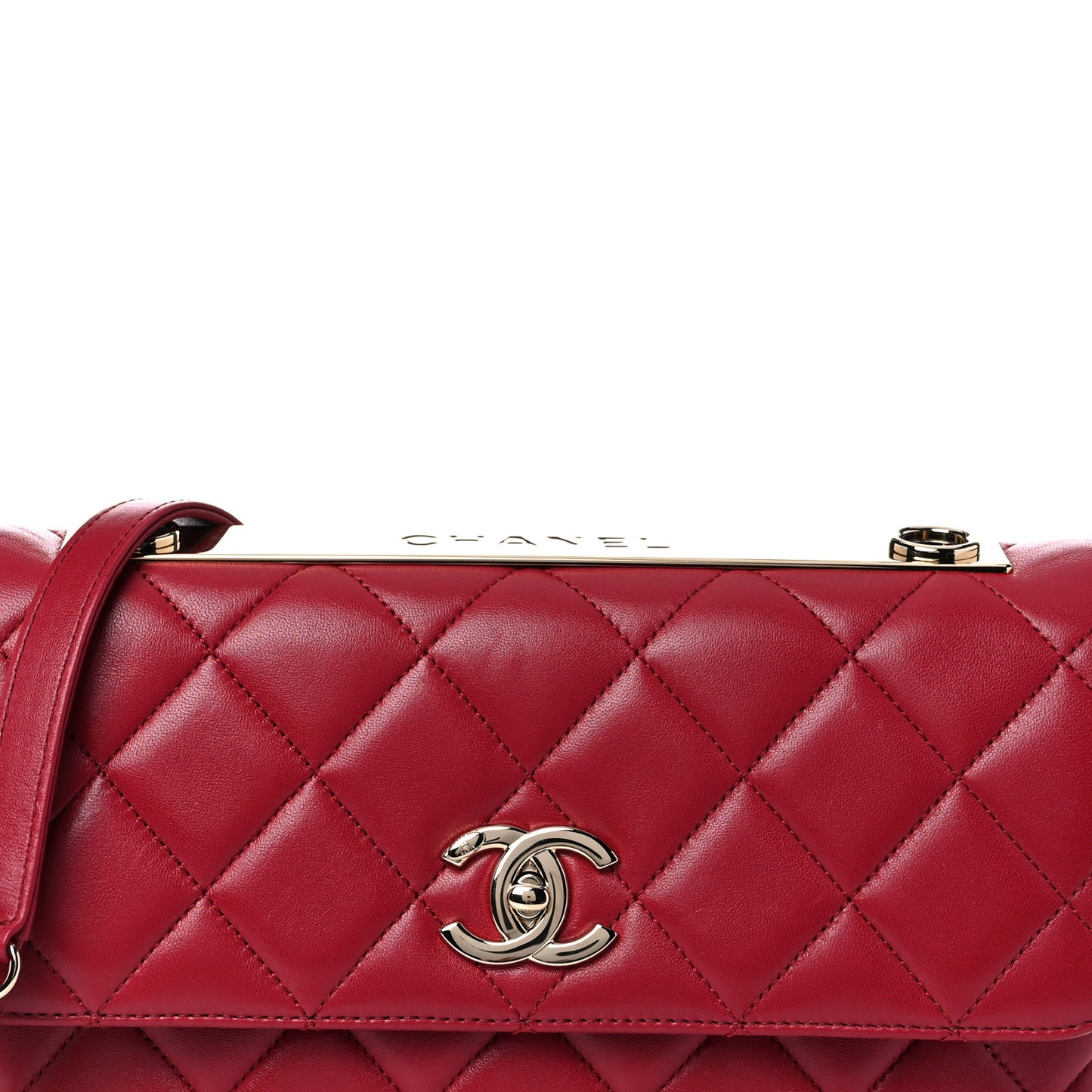 Lambskin Quilted Medium Trendy CC Flap Pink