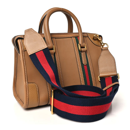 Gucci Koi Calfskin Small Bauletto Duffle Top Handle Bag Camel 4 of 10