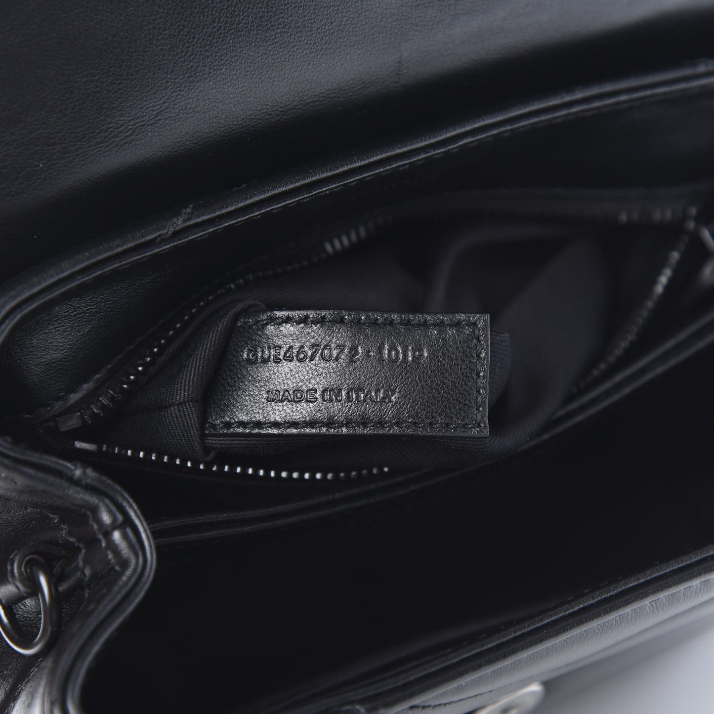 Calfskin Y Quilted Monogram Toy Loulou Crossbody Bag Black