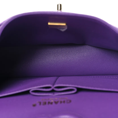 Chanel Caviar Quilted Small Double Flap Purple 5 of 10