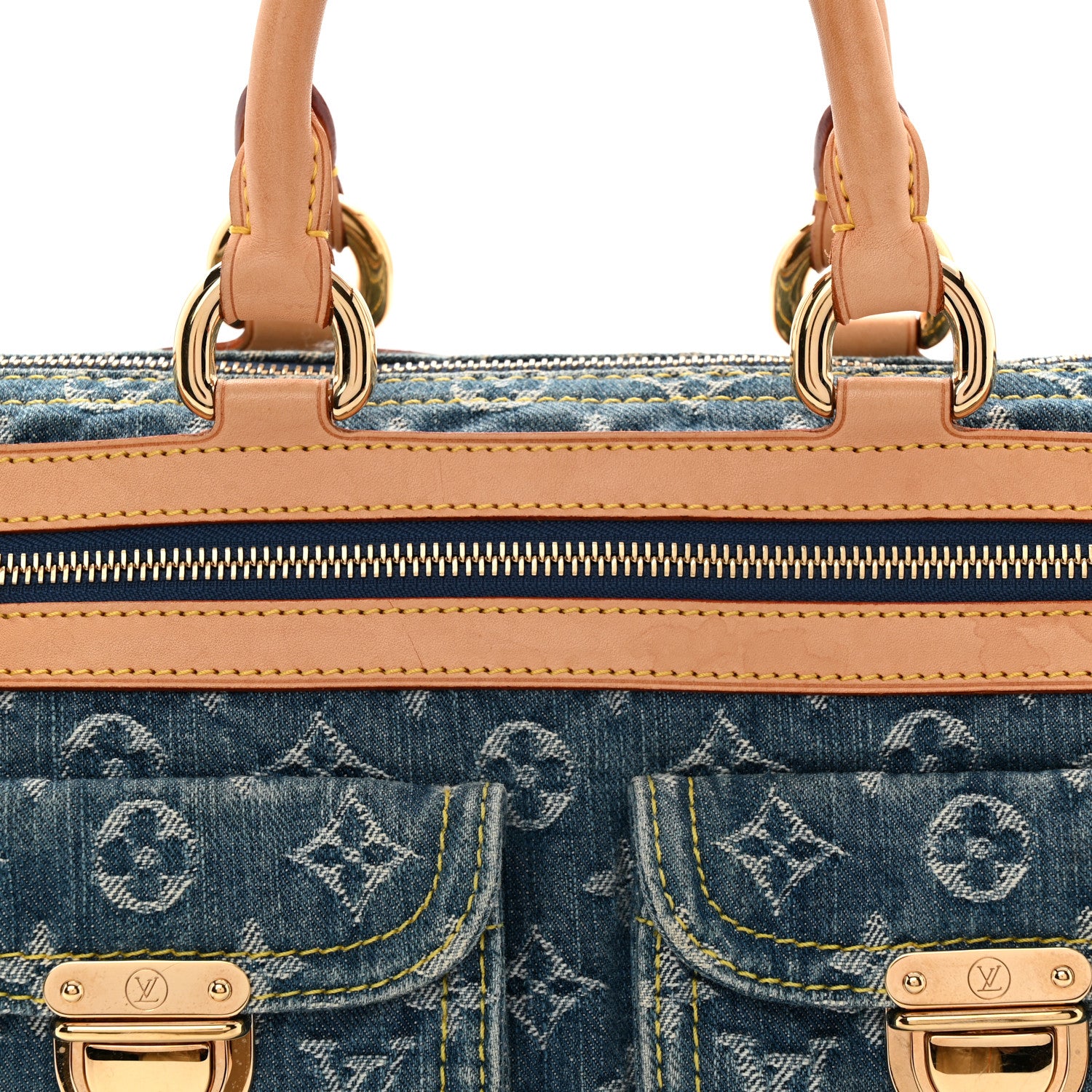 Louis Vuitton Monogram Denim Neo Speedy Blue 8 of 10