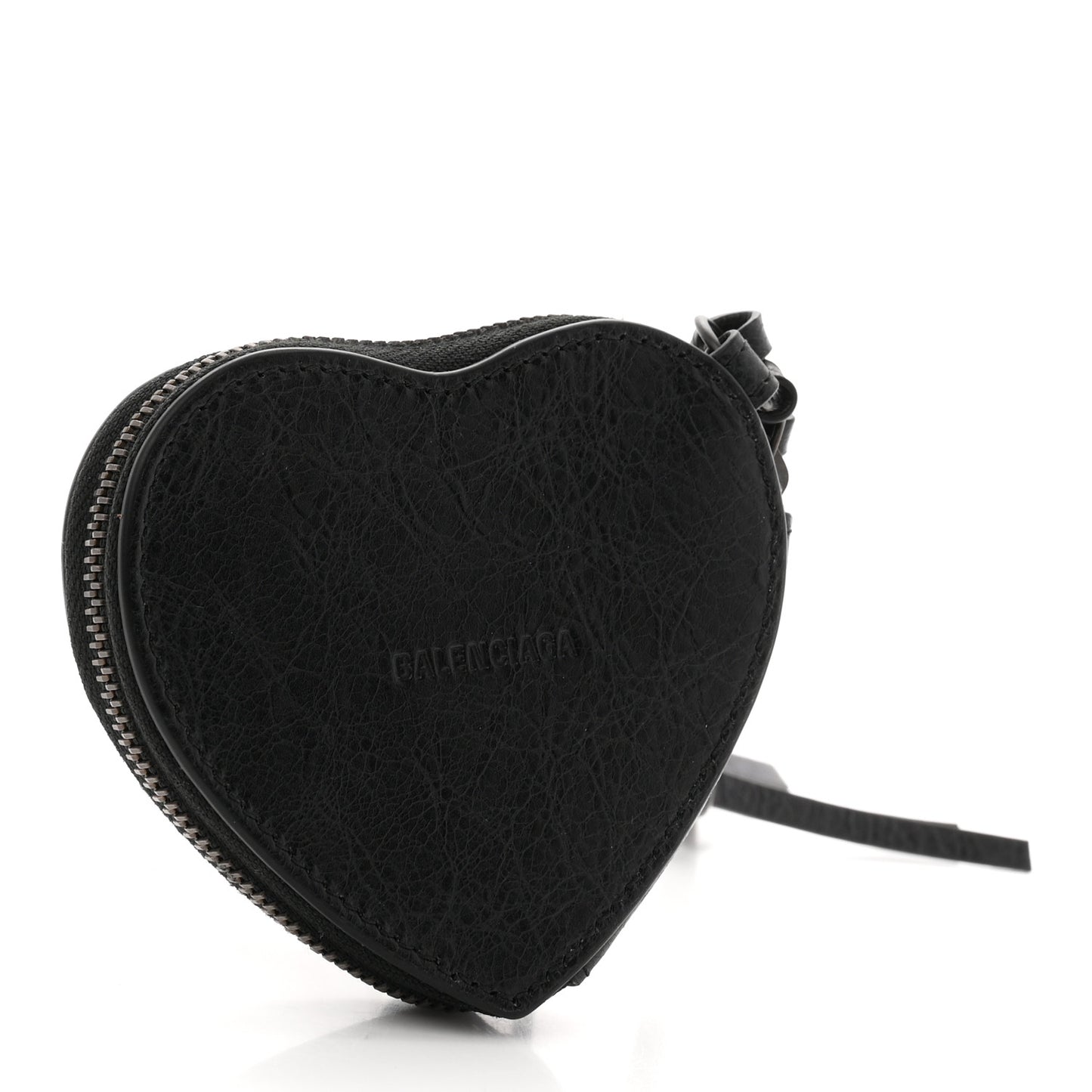 Arena Lambskin Classic Hardware Le City Heart Box Bag Charm Black